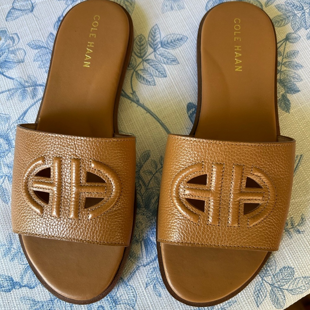 Cole Haan Women's Brown Slide Sandals